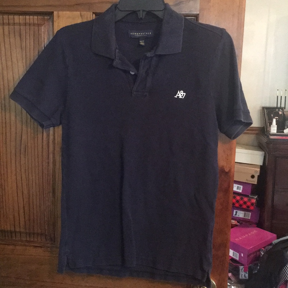 Aeropostale men’s XS navy blue polo